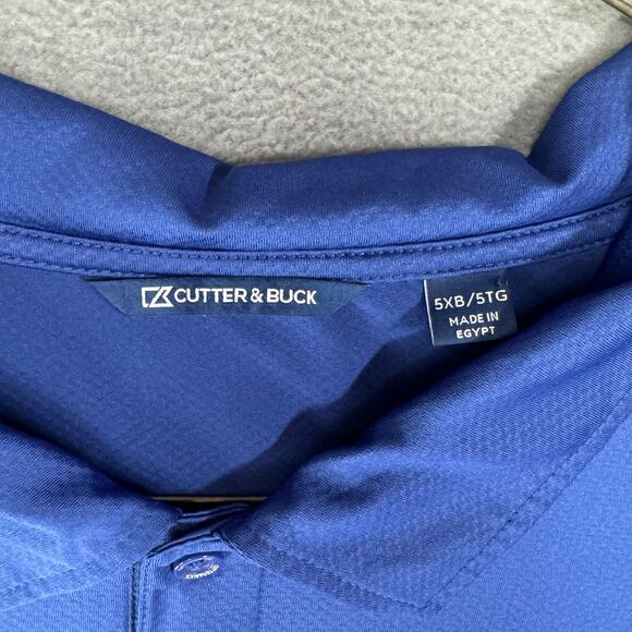 Cutter And Buck Mens 5XB True Blue Short Sleeve Golf Polo Performance‎ Shirt - Picture 2 of 7